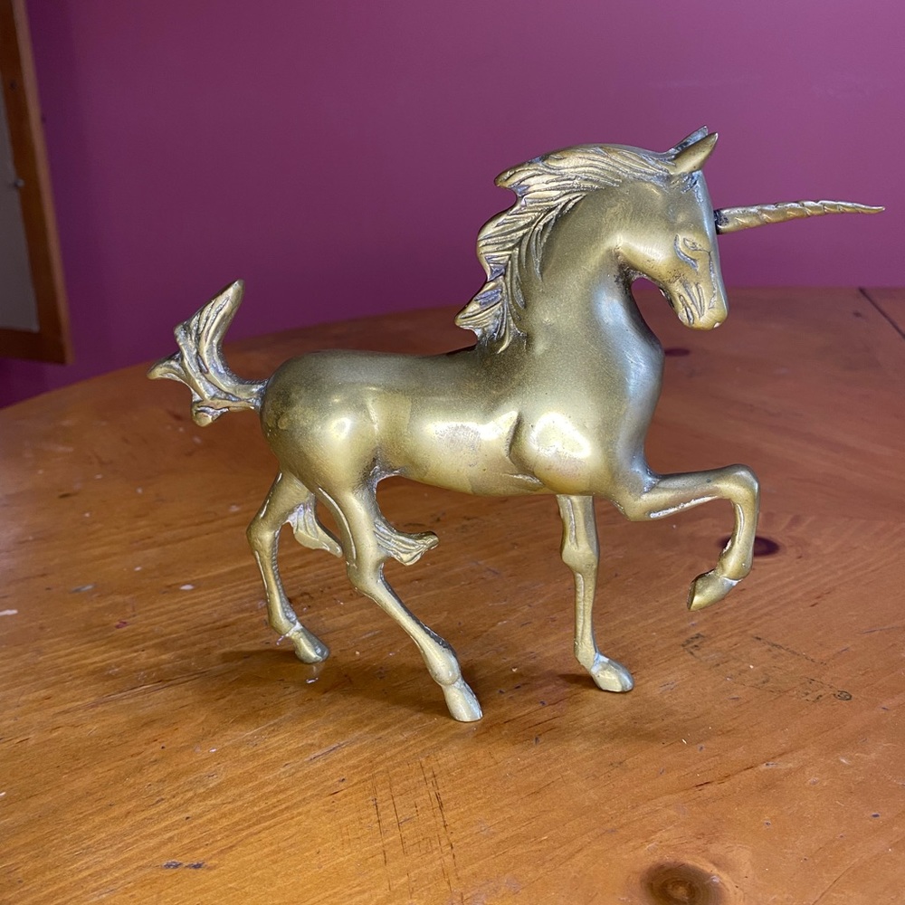 Antique Brass Unicorn